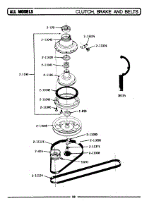 10 - Clutch, Brake & Belts parts for Maytag Washer A25CM from AppliancePartsPros.com