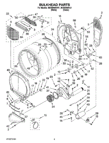 03 - Bulkhead Parts parts for Maytag Dryer MGDE900VW1 from AppliancePartsPros.com