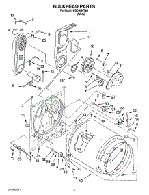 03 - Bulkhead Parts parts for Maytag Dryer MGD5820TW1 from AppliancePartsPros.com