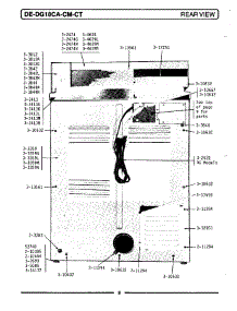 03 - Rear View parts for Maytag Dryer DE18CA from AppliancePartsPros.com