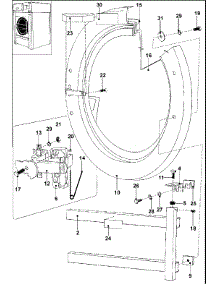 09 - Door parts for Maytag Washer MFS50PNDVS from AppliancePartsPros.com