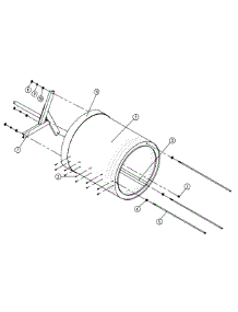09 - Tumbler / Support Assembly parts for Maytag Dryer DGS30PC1 from AppliancePartsPros.com
