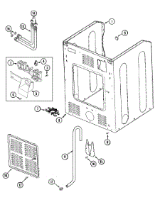 10 - Cabinet-Rear (Washer) parts for Maytag Dryer MLE19PNDYW from AppliancePartsPros.com