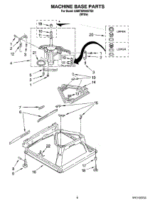 05 - Machine Base Parts parts for Maytag Washer 6AMTW5555TQ0 from AppliancePartsPros.com