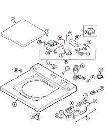 02 - Top parts for Maytag Washer MAT13PRBWW from AppliancePartsPros.com