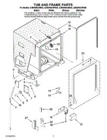 07 - Tub And Frame Parts parts for Maytag Dishwasher ADB2500AWB40 from AppliancePartsPros.com