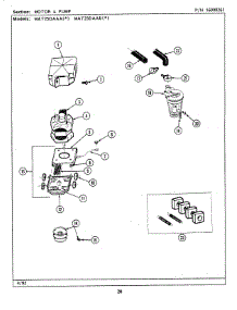 10 - Motor & Pump parts for Maytag Washer MAT25DAAAW from AppliancePartsPros.com