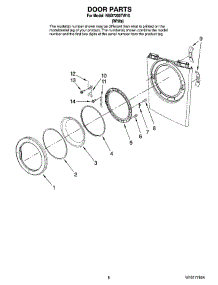 05 - Door Parts, Optional Parts (Not Included) parts for Maytag Dryer NGD7200TW10 from AppliancePartsPros.com