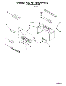 02 - Cabinet And Air Flow Parts parts for Maytag Microwave MMV5207BCW15 from AppliancePartsPros.com