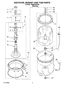 03 - Agitator, Basket And Tub Parts parts for Maytag Washer 7MMMS0160VW0 from AppliancePartsPros.com