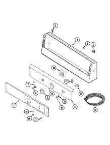 08 - Control Panel parts for Maytag Dryer MDG12CSAAW from AppliancePartsPros.com