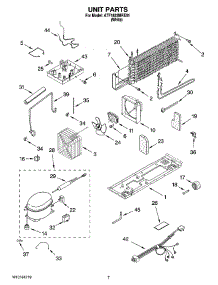 04 - Unit Parts parts for Maytag Refrigerator ATF1822MRE01 from AppliancePartsPros.com