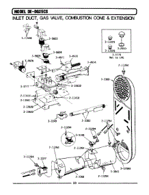 09 - Inlet Duct, Gas Valve & Combustion Cone parts for Maytag Dryer LDG25CS from AppliancePartsPros.com