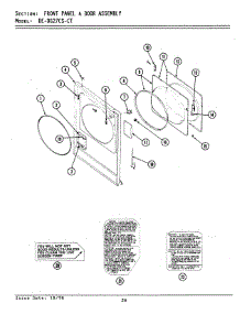 08 - Front Panel & Door Assembly parts for Maytag Dryer LDE27CT from AppliancePartsPros.com