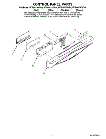 02 - Control Panel Parts parts for Maytag Dishwasher MDB6601AWS46 from AppliancePartsPros.com