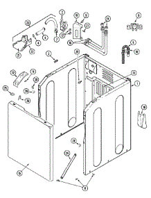 03 - Cabinet parts for Maytag Washer XAV13PRBWW from AppliancePartsPros.com