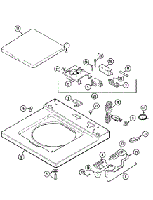 03 - Top parts for Maytag Washer MAT11CSBKL from AppliancePartsPros.com