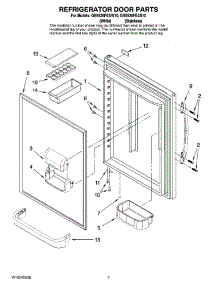 05 - Refrigerator Door Parts parts for Maytag Refrigerator GB5526FEAS10 from AppliancePartsPros.com