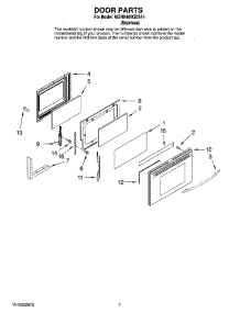 05 - Door Parts parts for Maytag Range MGRH865QDS14 from AppliancePartsPros.com
