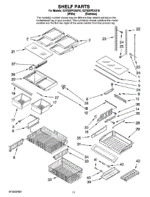 06 - Shelf Parts parts for Maytag Refrigerator G37025PEAW10 from AppliancePartsPros.com
