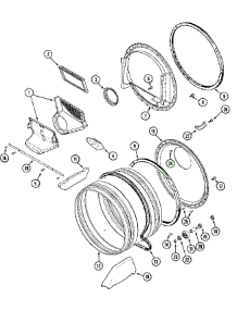 08 - Tumbler parts for Maytag Dryer MLE15PDAYW from AppliancePartsPros.com