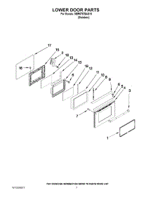 05 - Lower Door Parts parts for Maytag Range MER6757BAS15 from AppliancePartsPros.com