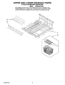 04 - Upper And Lower Dishrack Parts parts for Maytag Dishwasher MDD8000AWB0 from AppliancePartsPros.com