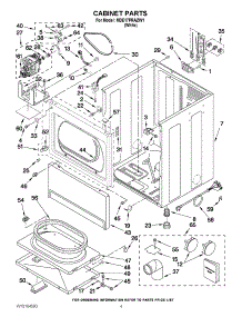 02 - Cabinet Parts parts for Maytag Dryer MDE17PRAZW1 from AppliancePartsPros.com
