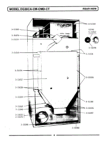 02 - Rear View parts for Maytag Dryer DG30CA from AppliancePartsPros.com
