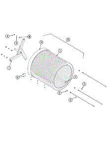 10 - Tumbler And Support Assembly parts for Maytag Dryer MLG32PDBWS from AppliancePartsPros.com