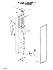 07 - Freezer Door Parts parts for Maytag Refrigerator ASD2526VES00 from AppliancePartsPros.com