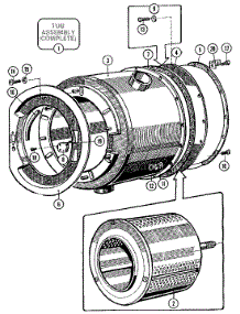 08 - Basket & Outer Shell Assy. (Series 10) parts for Maytag Washer MFR18MCAVS from AppliancePartsPros.com