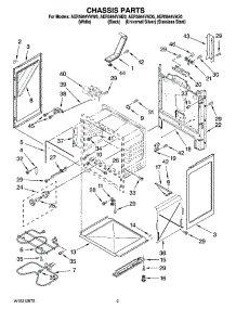 03 - Chassis Parts parts for Maytag Range AER5844VAD0 from AppliancePartsPros.com