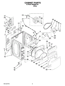 02 - Cabinet Parts parts for Maytag Dryer MED6600TQ0 from AppliancePartsPros.com