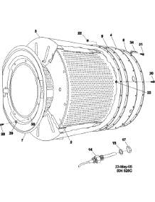 09 - Basket And Outer Tub parts for Maytag Washer MFR18PDCWS from AppliancePartsPros.com