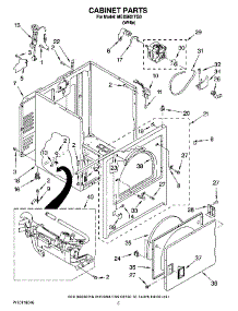 02 - Cabinet Parts parts for Maytag Dryer MGD5621TQ0 from AppliancePartsPros.com