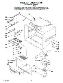 02 - Freezer Liner Parts parts for Maytag Refrigerator MFF2557HEB14 from AppliancePartsPros.com