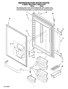 05 - Refrigerator Door Parts parts for Amana Refrigerator ABB2227DEB14 from AppliancePartsPros.com