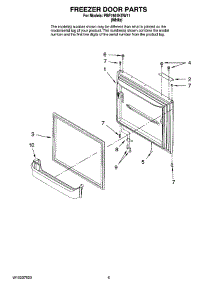 03 - Freezer Door Parts parts for Maytag Refrigerator PBF1951KEW11 from AppliancePartsPros.com