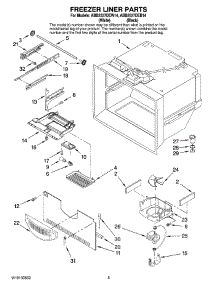 03 - Freezer Liner Parts parts for Maytag Refrigerator ABB2527DEB14 from AppliancePartsPros.com