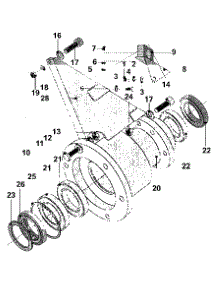 08 - Trunnion parts for Maytag Washer MFS25PNAVS from AppliancePartsPros.com