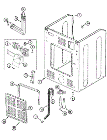 10 - Cabinet-Rear (Washer) parts for Maytag Dryer MLG19PDSAW from AppliancePartsPros.com