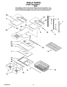 06 - Shelf Parts parts for Maytag Refrigerator ABB1921DEW15 from AppliancePartsPros.com