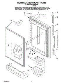 04 - Refrigerator Door Parts parts for Maytag Refrigerator ABB1921DEW14 from AppliancePartsPros.com