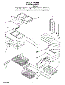 07 - Shelf Parts parts for Maytag Refrigerator MFF2558KES12 from AppliancePartsPros.com