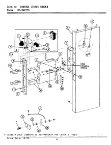 09 - Control Center Shroud parts for Maytag Dryer DE27CS from AppliancePartsPros.com