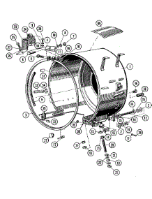 04 - Outer Shell Assembly parts for Maytag Washer MFX75PNAVS from AppliancePartsPros.com