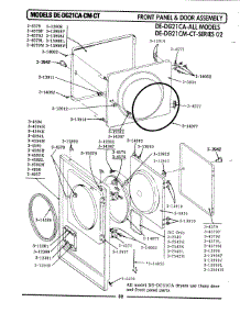 08 - Front Panel & Door Assy (Series 02) parts for Maytag Dryer DG21CM from AppliancePartsPros.com