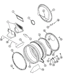 08 - Tumbler parts for Maytag Dryer MLG23PDAGW from AppliancePartsPros.com
