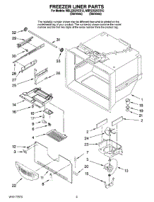 02 - Freezer Liner Parts parts for Maytag Refrigerator MBR2262KES12 from AppliancePartsPros.com